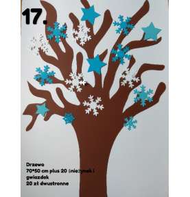 Dekoracje zimowe Drzewo zimowe 100 cm dekoracjeszkolne.pl ZIMA