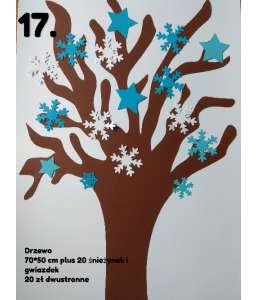 Dekoracje zimowe Drzewo zimowe 100 cm dekoracjeszkolne.pl ZIMA