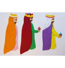 Dekoracje ZIMOWE DZIEŃ BABCI I DZIADKA- Trzej Królowie dekoracje szkolne