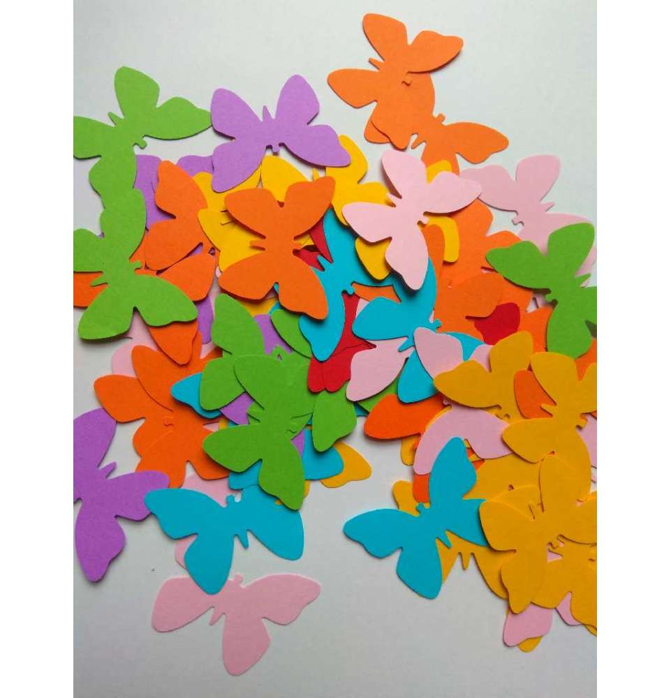Dekoracje wiosenne i letnie Motylki  4 cm dekoracje szkolne