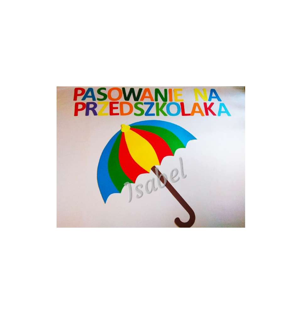 Wielki parasol kolorowy/tęcza- 100x53 bez rączki cm