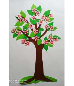 Dekoracje wiosenne Drzewo wiśniowe 70 cm  dekoracjeszkolne.pl