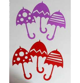 Dekoracje jesienne wiosenne 3 Parasole rozmiar S i M  parasol
