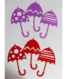 Dekoracje jesienne wiosenne 3 Parasole rozmiar S i M  parasol