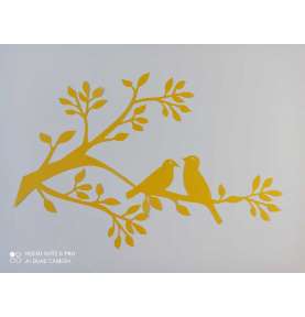 Dekoracje jesienne, wiosenne, letnie, zimowe  Ptaki na gałązce 29x40 cm ptaszek ptak dekoracjeszkolne.pl
