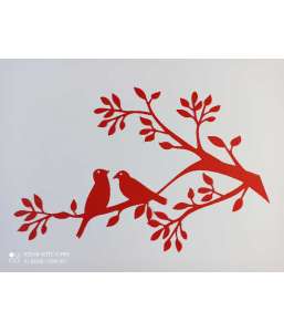 Dekoracje jesienne, wiosenne, letnie, zimowe  Ptaki na gałązce 29x40 cm ptaszek ptak dekoracjeszkolne.pl