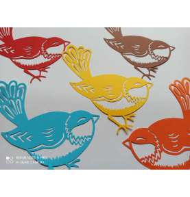 Dekoracje Jesienne JESIEŃ Ptaszek ptak 20x21 cm  dekoracje szkolne