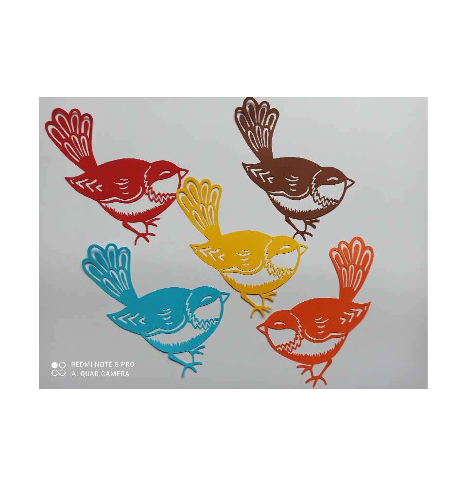 Dekoracje Jesienne JESIEŃ Ptaszek ptak 20x21 cm  dekoracje szkolne