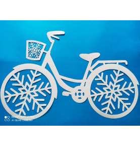 Dekoracje zimowe Kobieta na rowerze 30 cm lub 60 dekoracjeszkolne.pl ZIMA