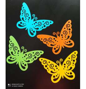 Dekoracje Wielkanoc, Wiosna  Motyl ażurowe 1 Sztuka dekoracje szkolne