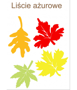Dekoracje jesienne, wiosenne Liście wersja PDF   dekoracjeszkolne.pl