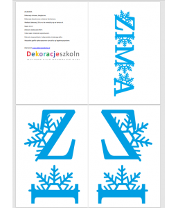 PDF Dekoracje zimowe- świąteczne 64 stron do druku    dekoracjeszkolne.pl