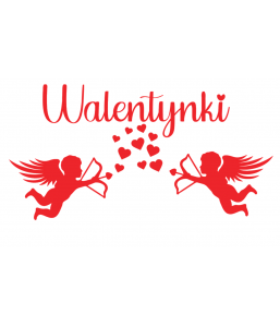 Dekoracje WALENTYNKI ZESTAW   101 X 52 cm kolor czerwony dekoracjeszkolne.pl