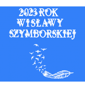 2023 ROKIEM WISŁAWY SZYMBORSKIEJ GAZETKA 134 CM X 126  CM dekoracjeszkolne.pl