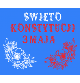 DEKORACJE Konstytucja 3 Maja SAM KWIATEK 1 sztuka 68 CM   dekoracjeszkolne.pl