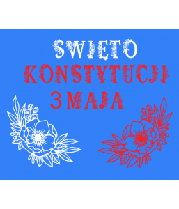 DEKORACJE Konstytucja 3 Maja SAM KWIATEK 1 sztuka 68 CM   dekoracjeszkolne.pl