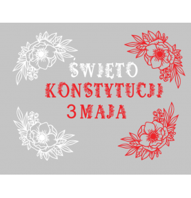DEKORACJE Konstytucja 3 Maja ZESTAW 139 x 170 cm XXL  dekoracjeszkolne.pl