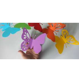 Dekoracje Wielkanoc, Wiosna  Motyl ażurowe ZESTAW 6 SZTUK 15 cm dekoracje szkolne