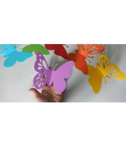 Dekoracje Wielkanoc, Wiosna  Motyl ażurowe ZESTAW 6 SZTUK 15 cm dekoracje szkolne