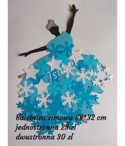 Dekoracje zimowe Zimowa baletnica 38 cm dekoracjeszkolne.pl ZIMA